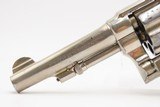 SMITH & WESSON .38 Military & Police Model of 1905 .38 SPECIAL Revolver C&R VERY NICE with NICKEL FINISH and PEARL GRIPS - 15 of 19