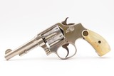 SMITH & WESSON .38 Military & Police Model of 1905 .38 SPECIAL Revolver C&R VERY NICE with NICKEL FINISH and PEARL GRIPS - 14 of 19