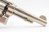 SMITH & WESSON .38 Military & Police Model of 1905 .38 SPECIAL Revolver C&R VERY NICE with NICKEL FINISH and PEARL GRIPS - 2 of 19