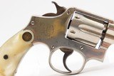 SMITH & WESSON .38 Military & Police Model of 1905 .38 SPECIAL Revolver C&R VERY NICE with NICKEL FINISH and PEARL GRIPS - 3 of 19