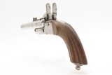 Antique DOUBLE BARREL Side by Side Folding Triggers PINFIRE 9mm Pistol
SELF DEFENSE Pistol from the Mid-19th Century - 16 of 25
