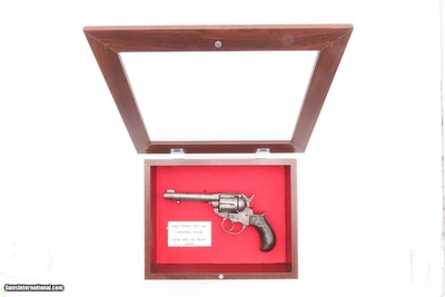 Antique LETTERED American Express Co. COLT M1877 LIGHTNING .38 DA RevolverFACTORY LETTERED Double Action w/DISPLAY CASE - Image 2 of 25