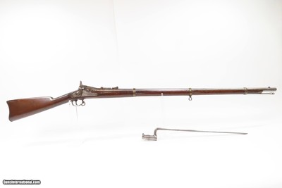 Antique U.S. SPRINGFIELD M1866 ALLIN Conversion TRAPDOOR Rifle with BAYONET Rifle Made Famous During the INDIAN WARS - Image 2 of 25