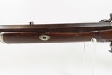 c1860 J. HARDING of LOWELL, MASSACHUSETTS Half Stock LONG RIFLE .44 Caliber Half-Round, Half-Octagonal Barrel, Double Set Triggers - 21 of 25