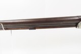 c1860 J. HARDING of LOWELL, MASSACHUSETTS Half Stock LONG RIFLE .44 Caliber Half-Round, Half-Octagonal Barrel, Double Set Triggers - 20 of 25