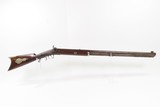 c1860 J. HARDING of LOWELL, MASSACHUSETTS Half Stock LONG RIFLE .44 Caliber Half-Round, Half-Octagonal Barrel, Double Set Triggers - 2 of 25