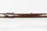 c1860 J. HARDING of LOWELL, MASSACHUSETTS Half Stock LONG RIFLE .44 Caliber Half-Round, Half-Octagonal Barrel, Double Set Triggers - 10 of 25