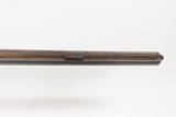 c1860 J. HARDING of LOWELL, MASSACHUSETTS Half Stock LONG RIFLE .44 Caliber Half-Round, Half-Octagonal Barrel, Double Set Triggers - 8 of 25
