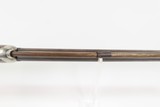 c1860 J. HARDING of LOWELL, MASSACHUSETTS Half Stock LONG RIFLE .44 Caliber Half-Round, Half-Octagonal Barrel, Double Set Triggers - 9 of 25