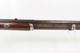 c1860 J. HARDING of LOWELL, MASSACHUSETTS Half Stock LONG RIFLE .44 Caliber Half-Round, Half-Octagonal Barrel, Double Set Triggers - 4 of 25
