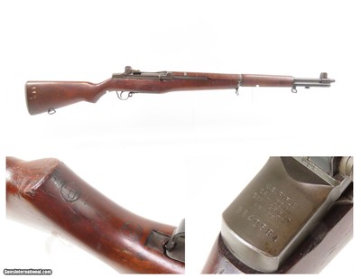 WORLD WAR II Era SPRINGFIELD U.S. M1 GARAND .30-06 Infantry Rifle C&R WWII
Manufactured March 1945 w/”3/SA/ 3-45” Marked Barrel