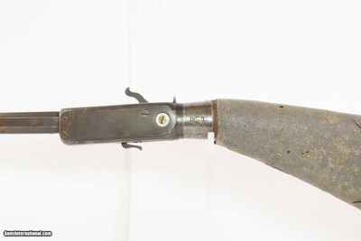EUROPEAN Antique Stock Reservoir “WIND GUN” 19th Century SHAGREEN WRAPPED.40 Caliber Smoothbore 1800s Air Rifle! - Image 7 of 25