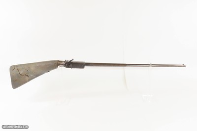 EUROPEAN Antique Stock Reservoir “WIND GUN” 19th Century SHAGREEN WRAPPED.40 Caliber Smoothbore 1800s Air Rifle! - Image 17 of 25