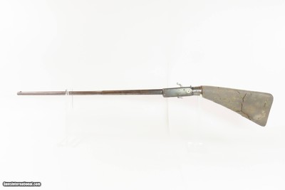 EUROPEAN Antique Stock Reservoir “WIND GUN” 19th Century SHAGREEN WRAPPED.40 Caliber Smoothbore 1800s Air Rifle! - Image 16 of 25