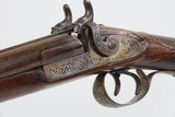 Antique COACH STYLE 12 Gauge Double Barrel Percussion SHOTGUN CASED & ENGRAVED SxS Made in 19th Century in Belgium - 19 of 21
