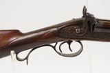 Antique COACH STYLE 12 Gauge Double Barrel Percussion SHOTGUN CASED & ENGRAVED SxS Made in 19th Century in Belgium - 5 of 21