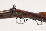 Antique COACH STYLE 12 Gauge Double Barrel Percussion SHOTGUN CASED & ENGRAVED SxS Made in 19th Century in Belgium - 17 of 21