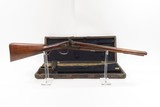 Antique COACH STYLE 12 Gauge Double Barrel Percussion SHOTGUN CASED & ENGRAVED SxS Made in 19th Century in Belgium - 2 of 21