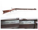 CORNISH NEW HAMPSHIRE D.H. HILLIARD .36 Underhammer Percussion TARGET Rifle Mid-1800s New England Short Rifle - 1 of 24