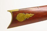 ANTEBELLUM Antique M.S. SANDERSON .36 Underhammer Percussion TARGET Rifle
Pre-CIVIL WAR Era New England Rifle BRASS FURNITURE - 6 of 23