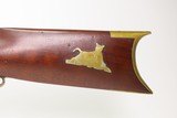 ANTEBELLUM Antique M.S. SANDERSON .36 Underhammer Percussion TARGET Rifle
Pre-CIVIL WAR Era New England Rifle BRASS FURNITURE - 21 of 23