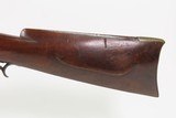 Mid-1800s Antique AMERICAN Half Stock Percussion HOMESTEAD/HUNTING Rifle
GAME GETTING Rifle w/DOUBLE SET TRIGGERS - 23 of 25