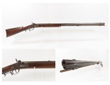 Mid-1800s Antique AMERICAN Half Stock Percussion HOMESTEAD/HUNTING Rifle
GAME GETTING Rifle w/DOUBLE SET TRIGGERS - 1 of 25