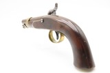 “U.S.N.” RARE Antique N.P. AMES U.S. NAVY M1842 Percussion Pistol CARTOUCHE 1 of only 2,000; 1844 Dated MEXICAN-AMERICAN WAR - 15 of 15