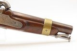 “U.S.N.” RARE Antique N.P. AMES U.S. NAVY M1842 Percussion Pistol CARTOUCHE 1 of only 2,000; 1844 Dated MEXICAN-AMERICAN WAR - 3 of 15