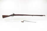 Antique U.S. SPRINGFIELD ARMORY M1816 Percussion Conversion Musket BAYONET Flintlock to Percussion U.S. Military LONGARM w/ Bayonet - 18 of 25
