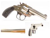 Nice Antique SMITH & WESSON .32 Double Action SELF DEFENSE Revolver NICKELMid-1890s 4th Model Self Defense Revolver - 1 of 17
