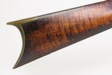 1850s STARK COUNTY, OHIO Antique P.H. SCHANTZ LONG RIFLE .46 caliber OHIO MADE American Pioneer Rifle - 7 of 25