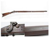 1850s STARK COUNTY, OHIO Antique P.H. SCHANTZ LONG RIFLE .46 caliber OHIO MADE American Pioneer Rifle - 1 of 25