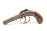 Engraved ALLEN & THURBER Antique BAR HAMMER Percussion Double Action Pistol CIVIL WAR ERA American Single Shot Sidearm - 11 of 16