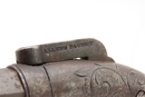 Engraved ALLEN & THURBER Antique BAR HAMMER Percussion Double Action Pistol CIVIL WAR ERA American Single Shot Sidearm - 14 of 16