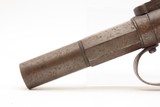 Engraved ALLEN & THURBER Antique BAR HAMMER Percussion Double Action Pistol CIVIL WAR ERA American Single Shot Sidearm - 12 of 16