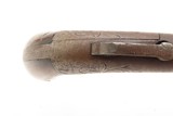 Engraved ALLEN & THURBER Antique BAR HAMMER Percussion Double Action Pistol CIVIL WAR ERA American Single Shot Sidearm - 8 of 16