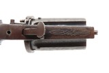ENGRAVED Antique BELGIAN 9mm Pinfire LEFAUCHEUX Style PEPPERBOX RevolverNice FOLDING TRIGGER 6-Shot SELF DEFENSE Sidearm - 5 of 13