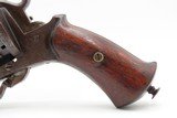 ENGRAVED Antique BELGIAN 9mm Pinfire LEFAUCHEUX Style PEPPERBOX RevolverNice FOLDING TRIGGER 6-Shot SELF DEFENSE Sidearm - 11 of 13