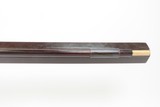 c1850s Antique BUFFALO LONG RIFLE by J.W. VAN METER DARKE COUNTY, OHIO .65
25 LB. HEAVY LARGE BORE OCTAGONAL - 8 of 25