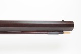 c1850s Antique BUFFALO LONG RIFLE by J.W. VAN METER DARKE COUNTY, OHIO .65
25 LB. HEAVY LARGE BORE OCTAGONAL - 3 of 25