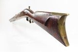 c1850s Antique BUFFALO LONG RIFLE by J.W. VAN METER DARKE COUNTY, OHIO .65
25 LB. HEAVY LARGE BORE OCTAGONAL - 25 of 25