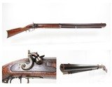 c1850s Antique BUFFALO LONG RIFLE by J.W. VAN METER DARKE COUNTY, OHIO .65
25 LB. HEAVY LARGE BORE OCTAGONAL - 1 of 25