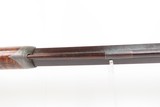 c1850s Antique BUFFALO LONG RIFLE by J.W. VAN METER DARKE COUNTY, OHIO .65
25 LB. HEAVY LARGE BORE OCTAGONAL - 9 of 25