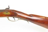 ENGRAVED Antique J. WRIGHT Half Stock Percussion HOMESTEAD/HUNTING Rifle
.50 Caliber GAME GETTING Rifle w/ “C. BAKER” Lock - 25 of 25