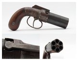 CIVIL WAR Era UNION ARMS Co. Antique W.W. MARSTON .32 Percussion PEPPERBOX
ENGRAVED Bar Hammer .32 Caliber SELF DEFENSE Gun - 1 of 15