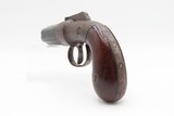 CIVIL WAR Era UNION ARMS Co. Antique W.W. MARSTON .32 Percussion PEPPERBOX
ENGRAVED Bar Hammer .32 Caliber SELF DEFENSE Gun - 15 of 15