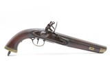 Antique DUTCH/BELGIAN Sea Service Style Flintlock DRAGOON MILITARY Pistol
.69 Caliber Naval Pistol Made Circa 1830s in Liege - 2 of 20