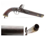 Antique DUTCH/BELGIAN Sea Service Style Flintlock DRAGOON MILITARY Pistol
.69 Caliber Naval Pistol Made Circa 1830s in Liege - 1 of 20