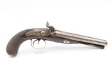 c1830s PHILADELPHIA, PENNSYLVANIA Antique HOWDAH Type Pistol PROSPER VALLEÉ Large .60 Caliber Sidearm for the Frontier - 2 of 18
